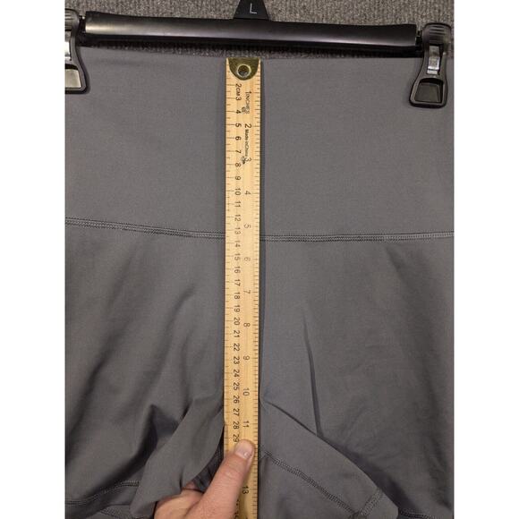 Yogalicious Lux Everyday 5" Biker Shorts Womens Medium Gray Stretch Pull On - Picture 4 of 10